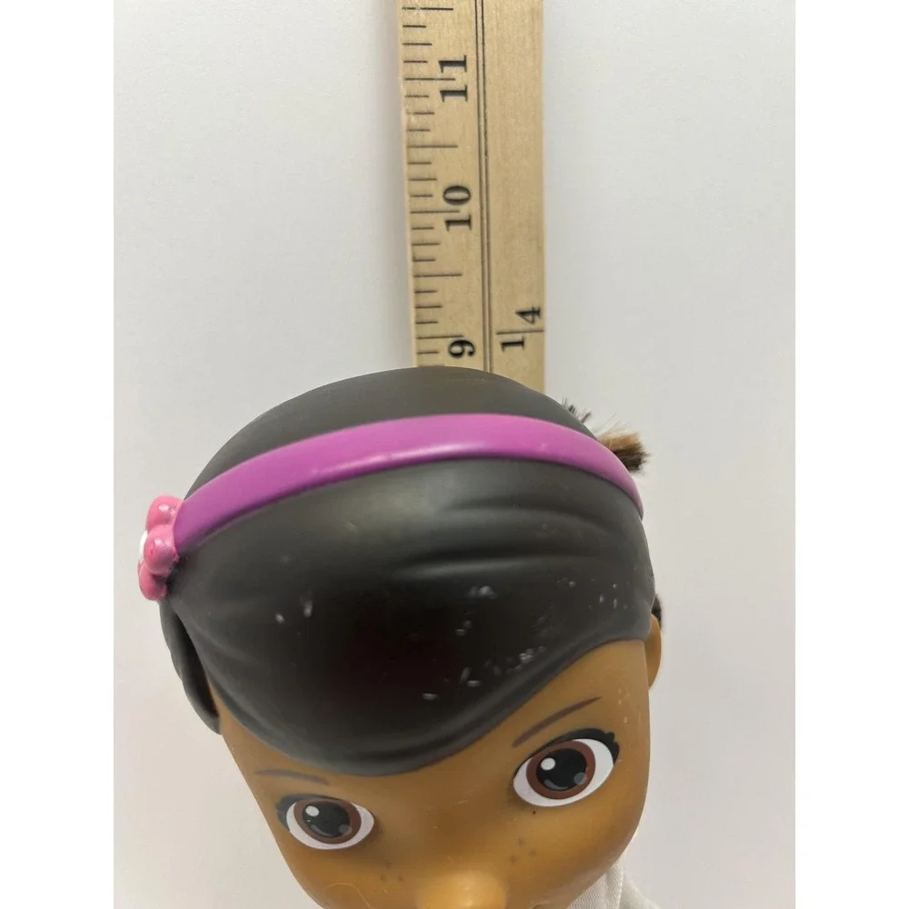 Doc McStuffins Doll 10 Inch Black Hair White Coat Pink Skirt Toy Play